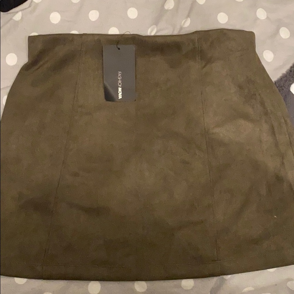 Green skirt